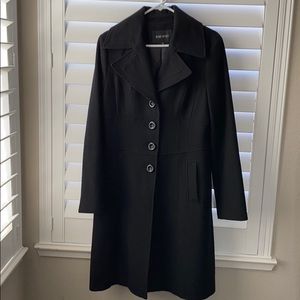 Nine West Knee Length Black Coat